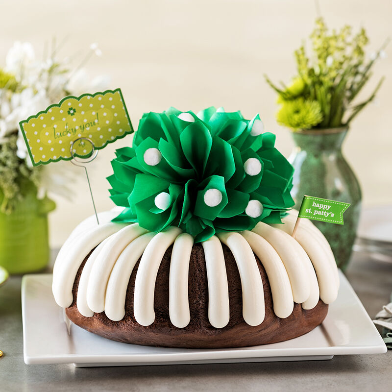 WEB NbC St Patricks Day Bundt Cake with Flowers – Horizontal